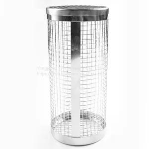 Kitchen Accessories Home and Kitchen Gadgets Rotisserie Basket Bbq Grilling Accessories Outdoor Camp Round Bbq Grill Basket thumbnail-5