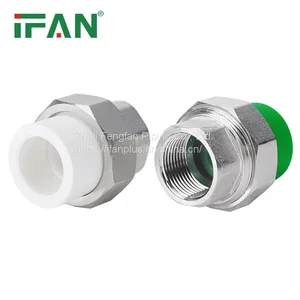 IFAN Cheap Price Insert Brass PPR Union Plastic Plumbing Water Tube Fittings thumbnail-1