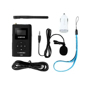 NIORFNIO T300M Portable FM Transmitter Small Multifunctional Wireless Transmitter thumbnail-2