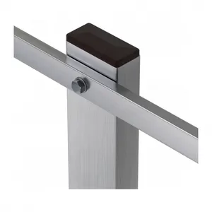 50mm 25mm Rectangular Hole Plug Pyramid Black Railing Stainless Rectangular Steel Cap thumbnail-5