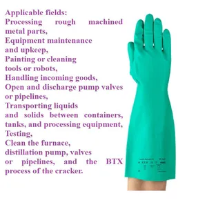 Reinforced Nitrile Chemical Resistant Gloves Can be Reused thumbnail-3