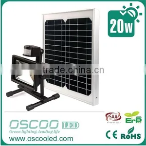 20W Portable Motion Sensor Rechargeable Led Solar Flood Light thumbnail-2
