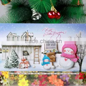 Winter Snowman Stereo CARDS Beautiful Christmas CARDS Greeting Card Message Card Gift Card thumbnail-3