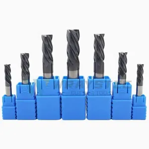High Precision Cutting Tool Solid Carbide Tools Coating 4 Flute Flat End Mill Square End Mill Milling Cutters for Metal thumbnail-1
