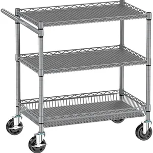 Heavy-Duty Chrome Wire Kitchen Shelf thumbnail-2