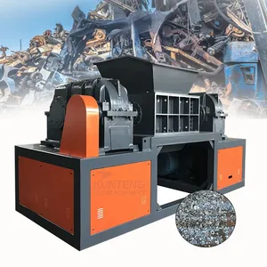 Scrap Copper Aluminum Wire Crushing Equipment Scrap Metal Double Axis Shredder EPC thumbnail-1
