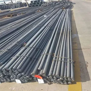 Ribbed Threaded Steel Bar, HRB500, Grade IV Threaded Steel Bar, Suitable for Building Construction and Bending thumbnail-3