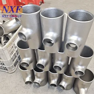 NXF UNS N06625 Alloy 625/2.4856/N06625 OD DN15-1200 Thickness SCH10-XXS Nickel Alloy Butt Welding Straight or Reducer Tee thumbnail-5