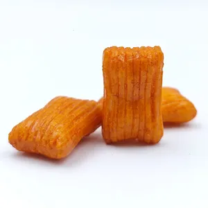 Factory Supply Low Oil Baked BBQ Chili Rice Sticks, Textured Crispy Spicy Rice Crackers, Custom Flavor, Asain Snacks for HORECA thumbnail-4