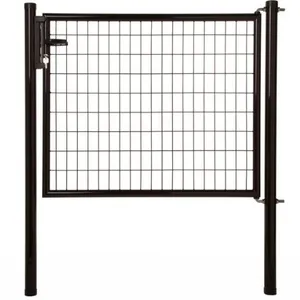 3D Mesh Fencing Round Tube Garden Gate With Individual Lock Set Packaging thumbnail-5