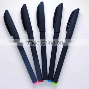 Black Business Bullet Gel Ink Pen With Frosted Penholder and Customized Logo Supplier's Choice thumbnail-2