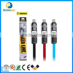 REMAX 2 In1 Micro USB to Reversible USB Data Sync Charge Cable for IPhone 6 6S 6Plus and Android thumbnail-1