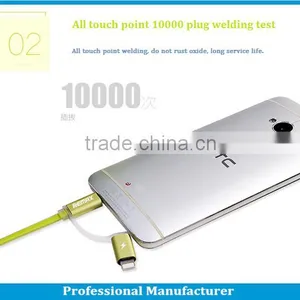 2 in 1 Tpe Usb Cable 1.0m Length for Android and IOS System thumbnail-5