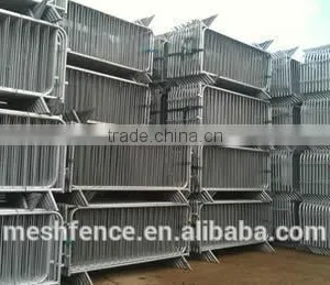 Fully Hot Dipped Galvanized Steel Tube Vertical for Large Areas Crowd Control Barriers thumbnail-6