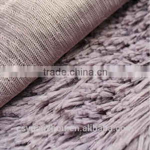 Long Pile Full Dull Grey Plush Fabric for Coat thumbnail-1