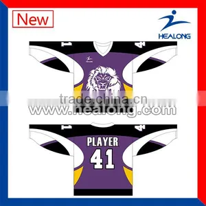 Excellent Wholesale Design Sublimation Ice Hockey Jersey thumbnail-1