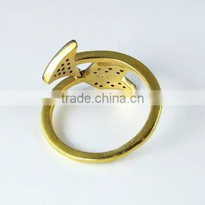 Classy Arrow Design !! Diamond 925 Sterling Silver Ring, Handmade Silver Jewellery, Silver Jewellery India thumbnail-6