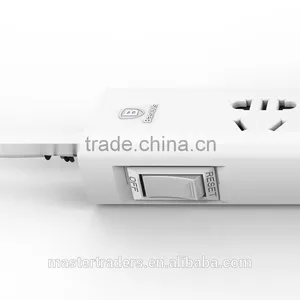 Baseus 2.1A Power Strip 3 Universal Outlets To Smart Chips Home Electronic 2USB Charging Ports For Mobile Phone TB-0211 thumbnail-1