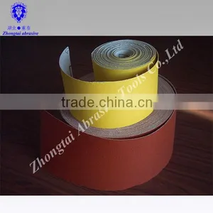 10cm*50m Aluminum Oxide Red Color Waterproof Sand Paper Roll thumbnail-1