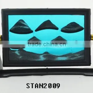 STAN2009-BL Moving Sand Art With Wooden Frame Sand Art thumbnail-1