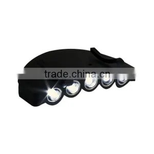 5LEDs Plastic Cap Hat Light 2*CR2032 Battery Powered LED Fishing Light LED Hat Light Sale Black LED Portable Headlamp thumbnail-6