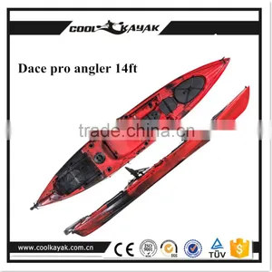 Single Fishing Canoe With Rudder System Paddle Rowing Kayak Quality Choice thumbnail-5