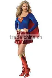 New Adult Women Sexy Halloween Party Superman Costume Outfit Fancy Cosplay Dress BW1161 thumbnail-1