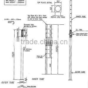 Adjustable Vertical Pipe Support/steel Props for Sale thumbnail-5