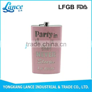 Beautiful Color Hip Flask White Wine in Red Bottle With Patch Logo thumbnail-2