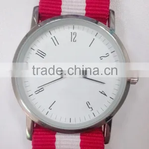 2016 Hot Fashion Slim Case Nylon Strap Watch, Minimalist Watch Face Quality Men's Watch, Stainless Steel Back Men's Watch thumbnail-1