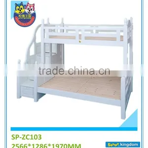 The Nobel Series Bunk Bed for Kids White Color Bedroom Furniture SP-ZC103M thumbnail-1