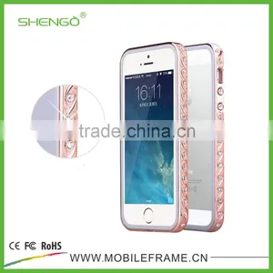 Diamond Metal Bumper With TPU Case for IPhone 5/5S thumbnail-2
