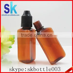 e Liquid Amber Triangular Plastic Dropper Bottle Pet Dropper Bottle 30ml With Childproof Cap thumbnail-4