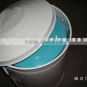 Folded Colorful Metal Storage Box With Lid thumbnail-1