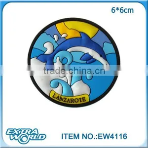 Cartoon Lanzarote Pvc Dolphin Fridge Magnet thumbnail-1