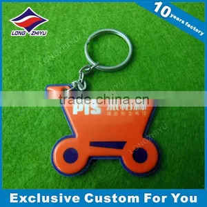 Sweet Heart Shape Acrylic Keychain Red Color Printing Acrylic Key Holder thumbnail-3