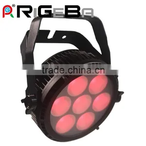 Light Razor P7 Cob RGBWY 5 in 1 Graceful High Power Super Slim 7*25W Led High Power Mini Aluminum Flat Par Light thumbnail-1
