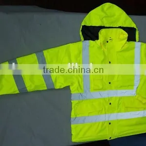 2016 Wholesale Fluorescent Reflective Safety Hi Vis Jacket With 3m Tape Winter Reflective Jacket thumbnail-2