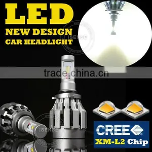Driver & Fan Build -in! Easy Plug & Play 2000lm 12V LED Car Headlight H4 H7 H8 , 10V LED Bulb Fog Light thumbnail-1