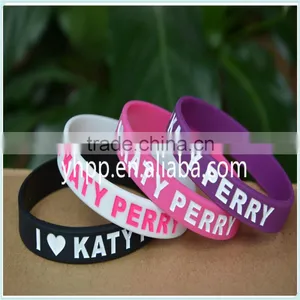 Custom I Love Katy Perry Silicone 4 Colours Wristband Bracelet thumbnail-1