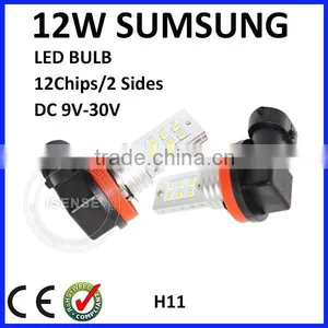 CE ROHS 12W 24V 12V Auto Parts for Toyotas 9005 9006 H1 H3 H8 H9 H10 H11 H16 880 881 Car Led Light Bulb h8 Led FOG Light thumbnail-1
