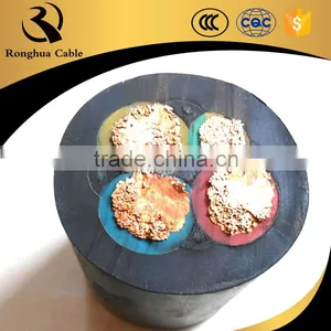 IEC GB BS VDE Standard 3x35 + 1x25 Mm2 Rubber 4 Core Cable 16mm thumbnail-1