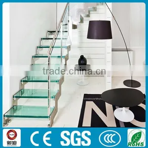 Custom Made Stainless Steel Glass Stairs Price thumbnail-4