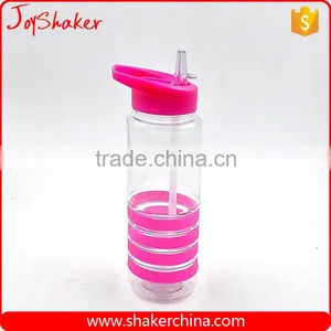 600ML 800ML Custom Brand Plastic Drink Bottle With Straw thumbnail-1