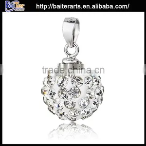 Custom Wholesale Jewelry 925 Sterling Silver Crystal Ball Pendants thumbnail-1