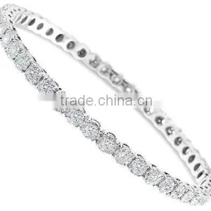 18K GOLD DIAMOND BANGLES thumbnail-1