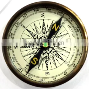 Antique Brass Mini Pocket Compass -Replica Collectibles Compass 13508 thumbnail-1