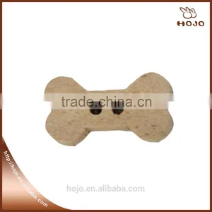 Cute Wooden Buttons 15x8mm Brown Bone Shaped 20pcs Kids Shirt thumbnail-1