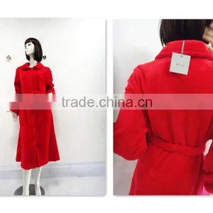 Red Classic Warm Bind Night Robe Woman thumbnail-1