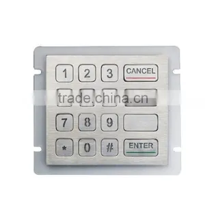 Deep Waterproof With Stainless Steel Numeric Keypad for Bank Kiosks thumbnail-2